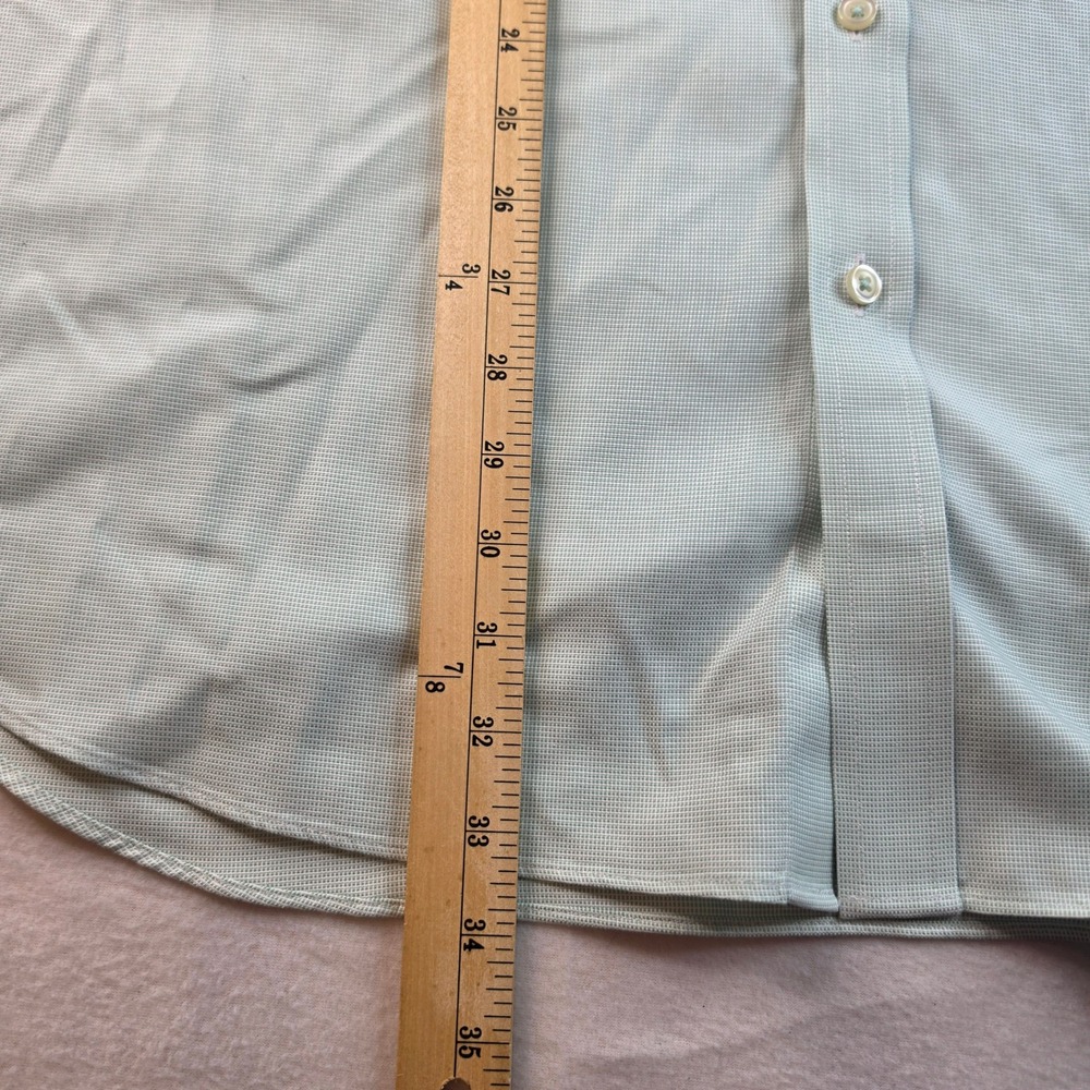 Charles Tyrwhitt French Cuff Dress Shirt Mens 19/37 Mint Green Classic Fit - Picture 5 of 7